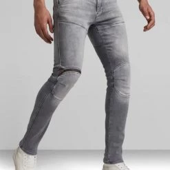 Shop All G-Star Jeans - 3D Zip Knee - Sun Faded Glacier Grey - D01252-A634