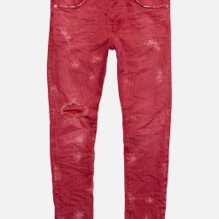 Purple-Brand Jeans - Hickory Stripe Overspray - Vintage Red - P001-HSRO222 Shop All