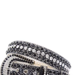 Shop All Karma Belt - Glitter - Black With Black And Silver Stones - Style 10