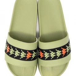 Shop All Kappa Slides - 222 Banda Adam 15 - Green Salvia With Black And Orange - 35161SW