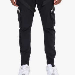 Shop All Life Code Track Pants - Utility Straps - Black - 13P03