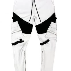 Shop All Motive Denim Track Pants - Biker Cargo - White - MT103