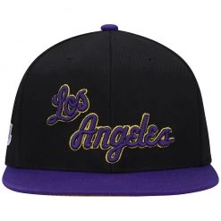 Mitchell & Ness Snapback - NBA Reload Lakers - Black And Purple - JS19207