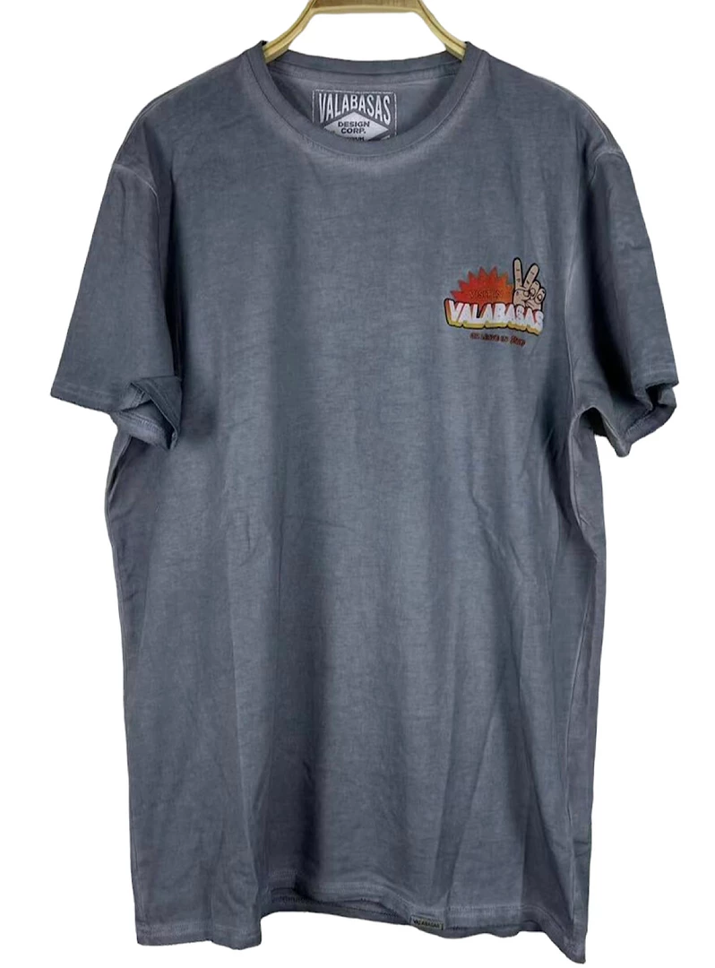 Valabasas T-Shirt - Stay Happy - Vintage Grey Shop All 2 Valabasas T-Shirt - Stay Happy - Vintage Grey Shop All