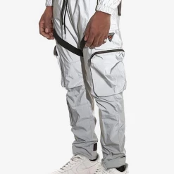 Life Code Track Pants - Utility Straps - Silver - 13P03 Shop All