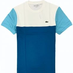 Shop All Lacoste T-Shirt - Color Block - Blue/White - TH5103