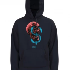 Point Blank Hoodie - Neon Skull - Navy - 5138 Shop All