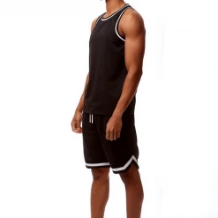 Rebel Minds Short Set - Solid Mesh Tank - Black - 100-120 Shop All