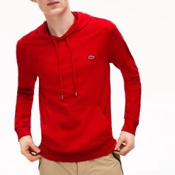 Lacoste Hoodie - LS Cotton Shirt - Red-240 - TH9349