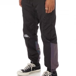 Kappa Track Pants - Authentic Futur - Black And Grey - 311CI7W