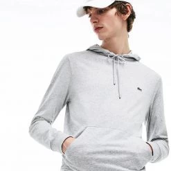 Shop All Lacoste Hoodie - LS Cotton Shirt - Grey Chine-CCA - TH9349 5 Shop All Lacoste Hoodie - LS Cotton Shirt - Grey Chine-CCA - TH9349