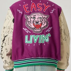 First Row Jacket - Easy Life Varsity - Purple - FRJ0006