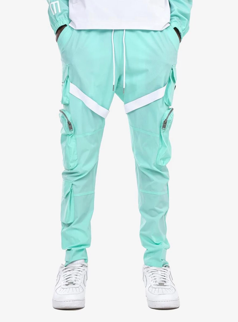 Shop All Life Code Track Pants - Utility Straps - Mint - 13P03 1 Shop All Life Code Track Pants - Utility Straps - Mint - 13P03