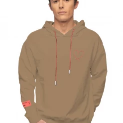 Inimigo Hoodie - Line Art Face - Tannin - ILS8109