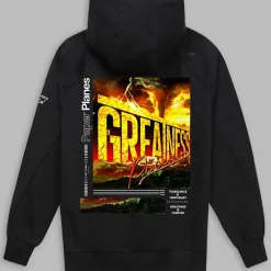 Paper Plane Hoodie - Great-Ness - Black - 300076