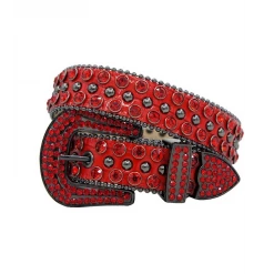 DNA Kids Belt - Snake Skin - All Red