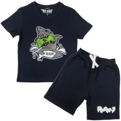 Rawyalty Short Set - Money Shark - RCS-Black Shop All