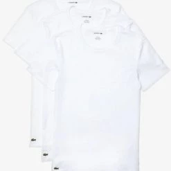 Lacoste T-Shirt - Crewneck Slim Fit 3-Pack - White - TH3321