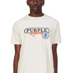 PURPLE-BRAND Purple Brand T-Shirt - Higher Power - Ecru - P101-HPE Shop All