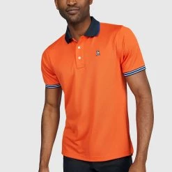 Psycho Bunny - Isaac Sport Polo - Alloy Orange - SP22 - B6K164S1PB Shop All