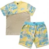 Outrank Short Set - Spring Wars - Yellow And Blue - ORT022