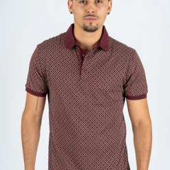 Platini T-Shirt - Logo Polo - Burgundy - JPS8332