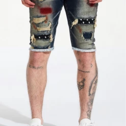 Crysp Denim Shorts - Pierre - Indigo Tint - CRYSP222-32