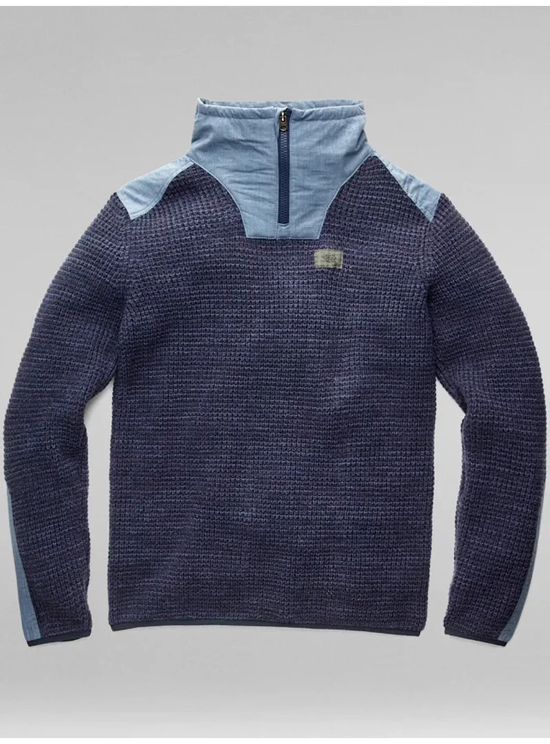 G-Star Sweater - Utility Half Zip - Servant Blue - D20678 Shop All 1 G-Star Sweater - Utility Half Zip - Servant Blue - D20678 Shop All