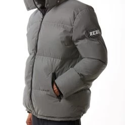 Shop All Rebel Minds Jacket - Puffer Coat - Reflective Dark Grey - 112-561