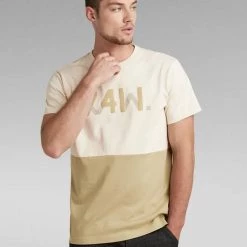 Shop All G-Star T-Shirt - 7411 Logo - Dk Talc - D21184