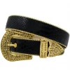 DNA Belt - Plain Snakeskin - Black And Gold Shop All