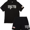 Shop All Mitchell & Ness Short Set - NBA Game Day - Spurs - Black - HDSSAJ19074