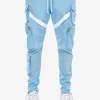 Shop All Life Code Track Pants - Utility Straps - Light Blue - 13P03