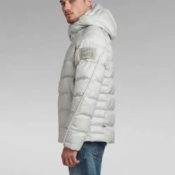 G-Star Jacket - G-Whistler Padded Puffer - Oyster Blue - D20100
