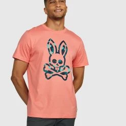 Psycho Bunny T-Shirt - Howgate - Dusk Pink - B6U205Q1PC