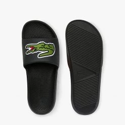 Lacoste Slides - Croco - Black - 7-38CMA00731B4