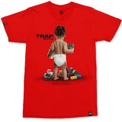 Shop All Streetz Iz Watchin T-Shirt - Trap Baby - Red - SIW5017