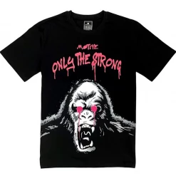 Shop All Motive Denim T-Shirt - Only The Strong - Black - MT76