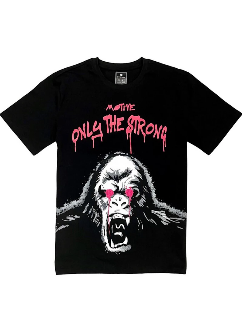 Shop All Motive Denim T-Shirt - Only The Strong - Black - MT76 1 Shop All Motive Denim T-Shirt - Only The Strong - Black - MT76