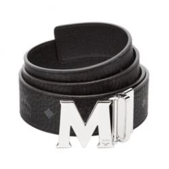 Shop All MCM Belt - Reversible - Black With Silver Buckle 5 Shop All MCM Belt - Reversible - Black With Silver Buckle