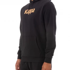 Kappa Sweatsuit - Authentic Haris - Black With Orange And Grey - 34157DW