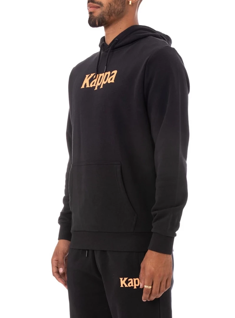 Kappa Sweatsuit - Authentic Haris - Black With Orange And Grey - 34157DW 2 Kappa Sweatsuit - Authentic Haris - Black With Orange And Grey - 34157DW