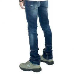 Majestik Jeans - Stacked Rips And Repair - Dark Blue - DL2243