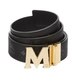 MCM Belt - Reversible - Black And Gold Shop All