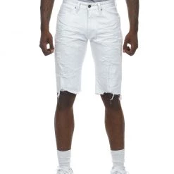 Smoke Rise Shorts - Basic Denim - White - JS21121R