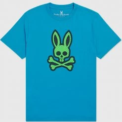 Shop All Psycho Bunny T-Shirt - Jordan Mesh - Blue Clay - SP22 - B6U327S1PC