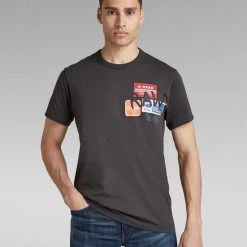 G-Star T-Shirt - Multi Graphic - Cloack - D20718