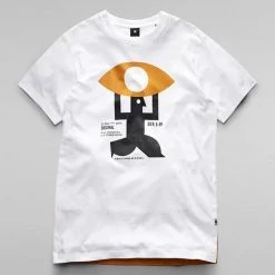 Shop All G-Star T-Shirt - Canoe Colorblock - White - D21204