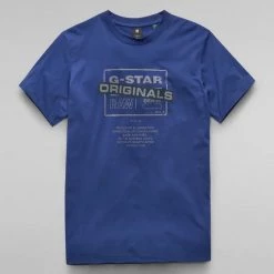 G-Star T-Shirt - Originals - Ballpen Blue - D21181 Shop All