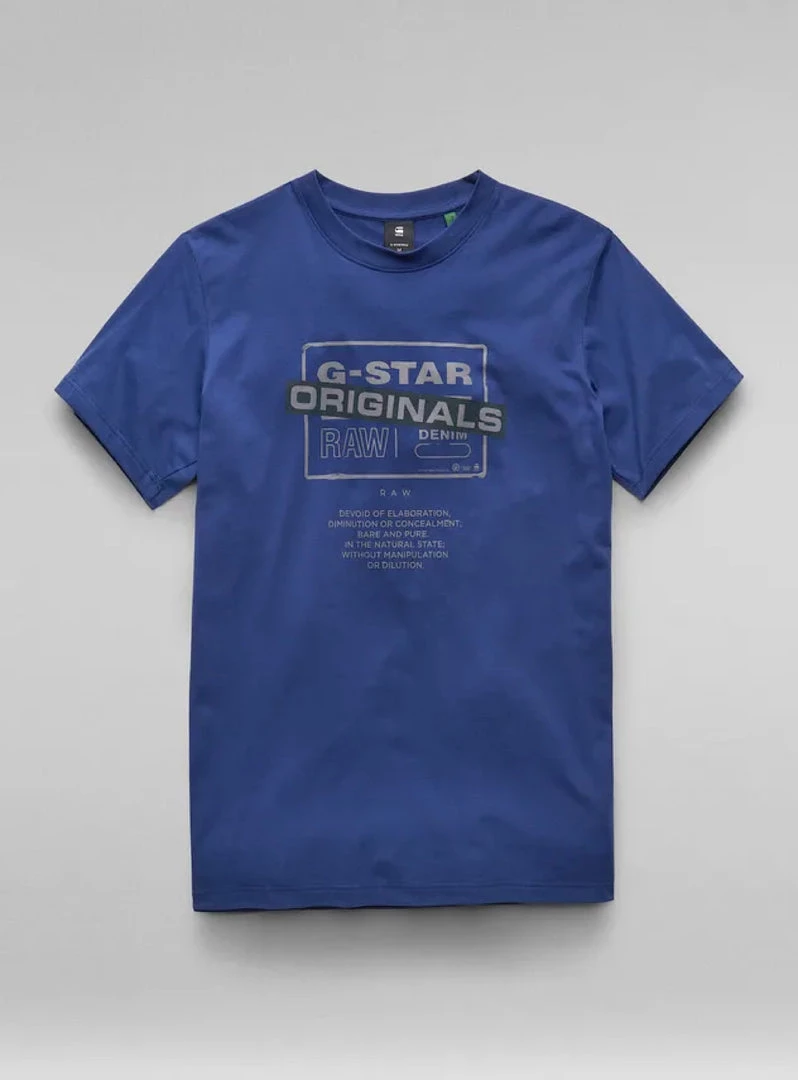 G-Star T-Shirt - Originals - Ballpen Blue - D21181 Shop All 1 G-Star T-Shirt - Originals - Ballpen Blue - D21181 Shop All